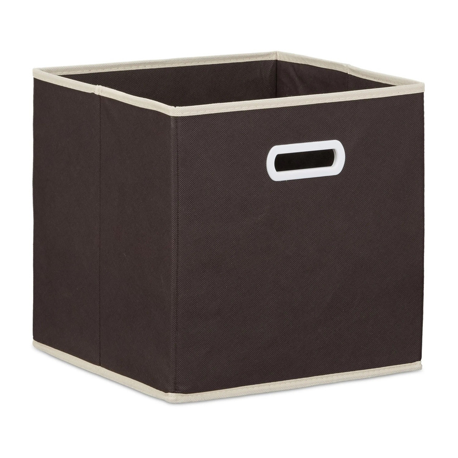 Relaxdays Faltbox 2er Set aus Vlies in Braun, B/T/H: 30 x 30 x 30 cm - Bild 2