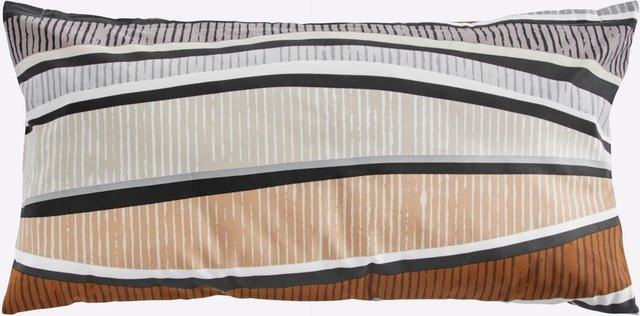 Bettwäsche Heine Home Graphic in Cognac aus 100% Baumwolle Renforcé mit Reißverschluss - Bild 1