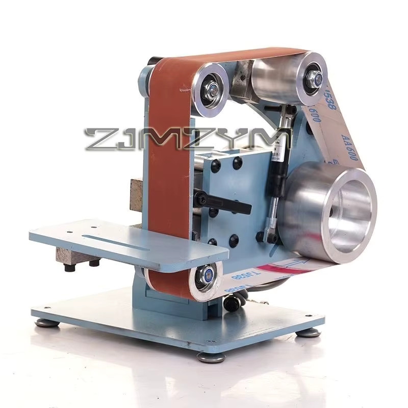 ZJMZYM Elektrischer Bandschleifer in Blau für vertikale und horizontale Schleifarbeiten, Tischschleifmaschine mit 50 mm Breite und 915 mm Bandlänge - Bild 2