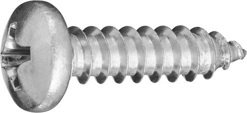 GECCO Blechschrauben aus Stahl mit Phillips-Antrieb, silberfarben, 1000 Stück, Durchmesser: 4,2 mm, Länge: 16 mm - Bild 1