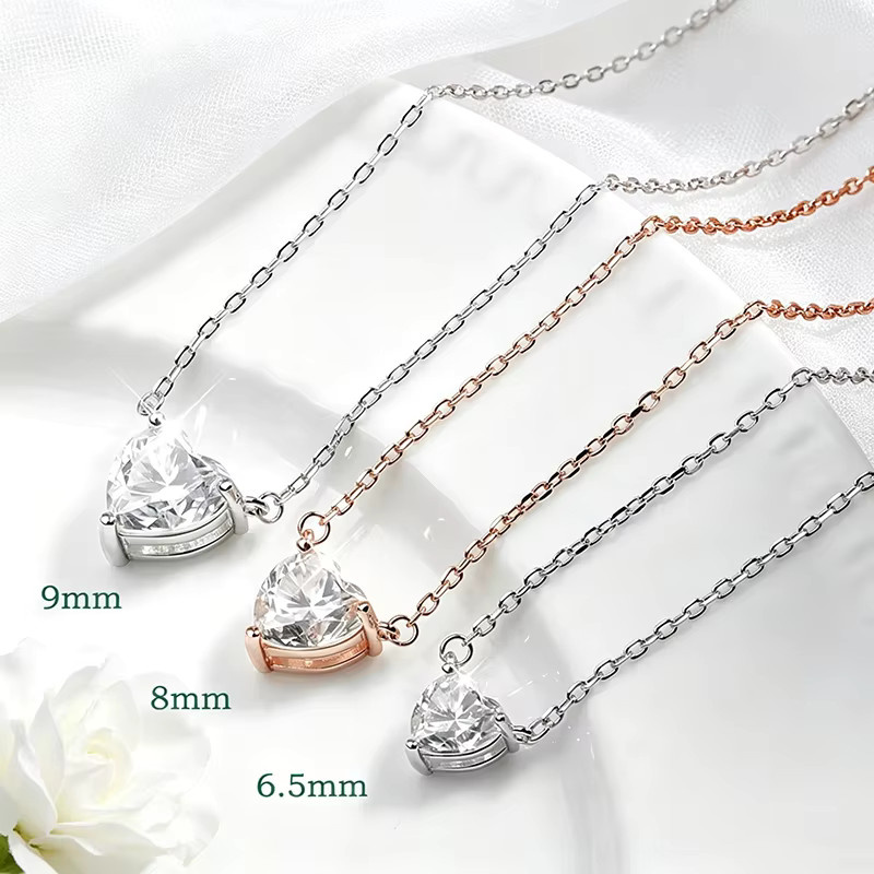 Smyoue Halskette, Moissanit, 925 Silber, Damen - Bild 1