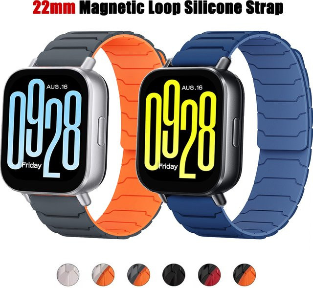 Xiaomi Uhrenarmband Silikon, Magnetisch, 22 mm, Unisex - Bild 1