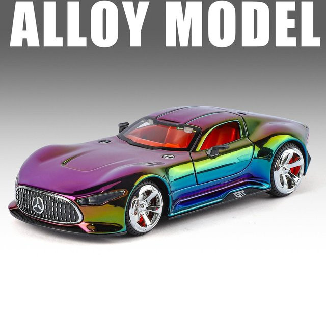 Maisto Benz VISION GT Super Concept Sportwagen, Modellauto, 1:32, lila, ab 18 Jahre - Bild 1