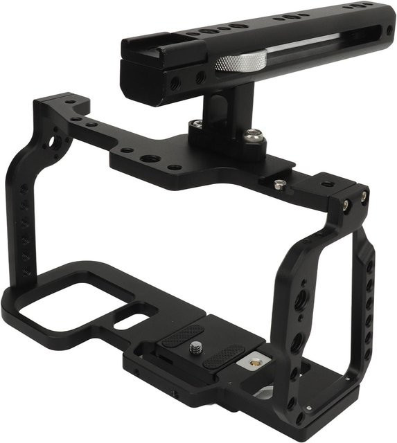 Igeteck Professioneller Kamerakäfig aus Aluminiumlegierung mit oberem Griff für BMPCC 4K, Schwarz - Bild 1