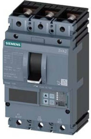 Siemens 3VA2063-6JQ32-0AA0 Leistungsschalter in Grau mit einem Einstellbereich von 25 - 63A und einer maximalen Schaltspannung von 690 V/AC - Bild 1