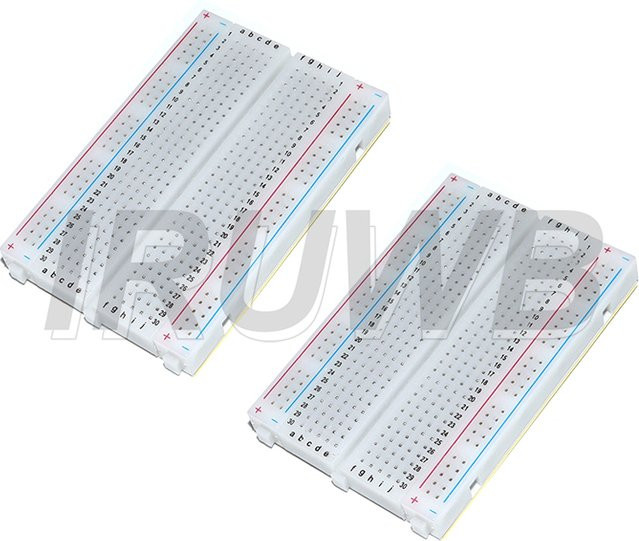 IRUWB Mini Universal Breadboard DIY Test Platine mit 400 Tie Points in Weiß - Bild 1
