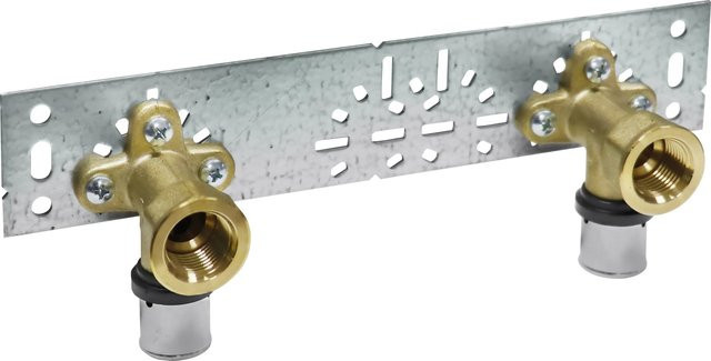 PIPETEC Press-Winkel aus Messing 16 mm x Rp 1/2 - Bild 1