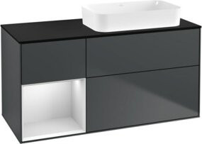 V&B Waschtischunterschrank Finion in Weiß lackiert, B/T: 120 x 60 cm - Bild 1