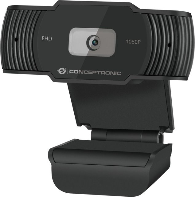 Conceptronic AMDIS 1080P Full HD Webcam mit Mikrofon und 65 Grad Sichtfeld - Bild 1