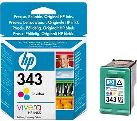 Original HP Tintenpatrone 343 Tri-Colour Cyan Magenta Gelb C8766EE mit 7ml - Bild 3
