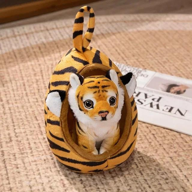 Binchi Fitness Lustiges Nest Plüschtier, Tigerprint, 18cm, ab 14 Jahre - Bild 1