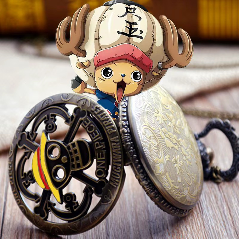 Bandai Taschenuhr, Messing, Weiß, Unisex - Bild 4