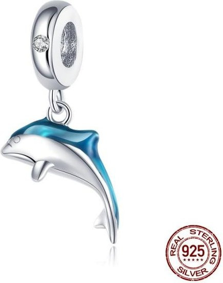 Charms Heißluftballon und Sicherheitskette, 925 Silber, Zirkonia, Damen - Bild 1