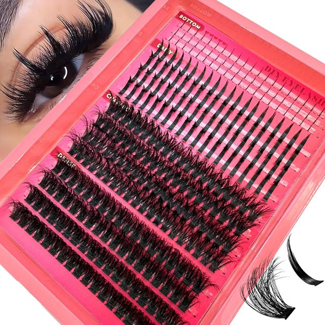 Manga Lashes Spikes mit unteren Wimpern, Anime Lash Clusters, Einzelwimpern - Bild 1