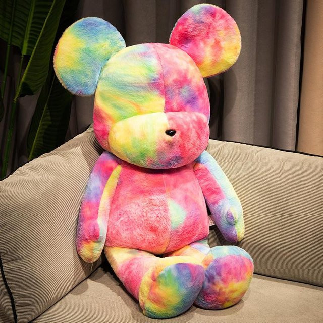 Yiran Health & Beauty Modische Bärenpuppe Plüschtier, ab 3 Jahre, Unisex, Bunt / Mehrfarbig - Bild 1