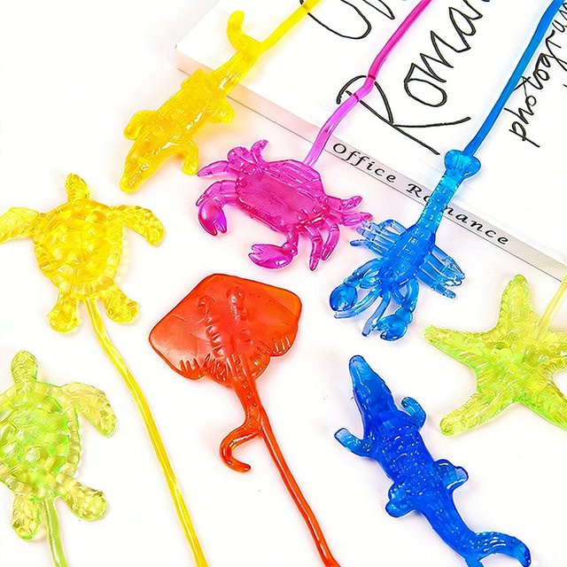 Meeres-Themen-Klebespielzeug, dehnbare Stressabbau-Fidget-Spielzeuge, 5/10/20/30 Stück - Bild 1