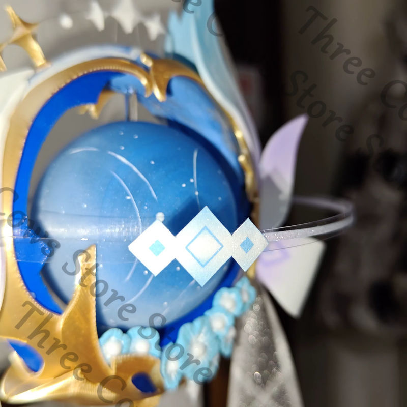 Genshin Impact Columbina Anime Nachtlicht Modell in Blau als Tischlampe und Deko-Ornament - Bild 5