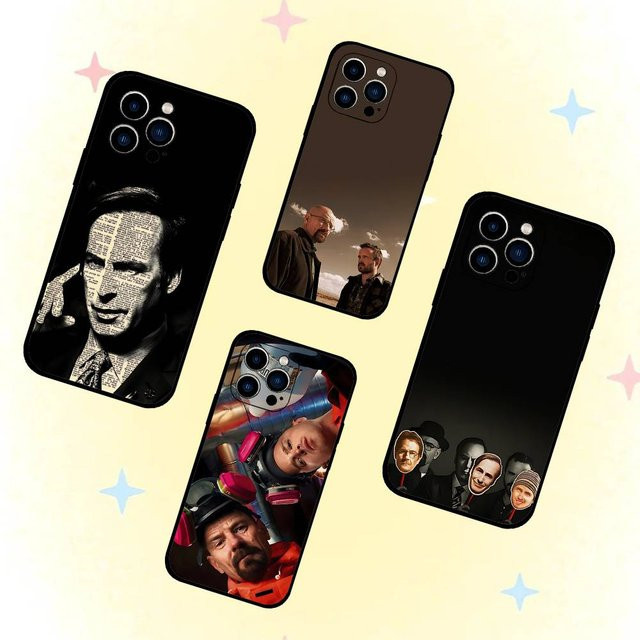 TV B-breaking B-Bad Handyhülle Schwarz passend für iPhone 17, 16, 15, 14, 13, 11 Pro Max, Plus, X, Xr, Xs Max und 13 Mini - Bild 1