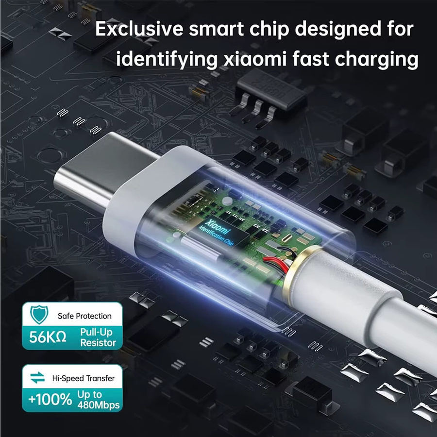 ToriTails USB-C Schnellladekabel in Weiß für Hochgeschwindigkeits-Dateiübertragung und Schnellladung von Smartphones - Bild 3