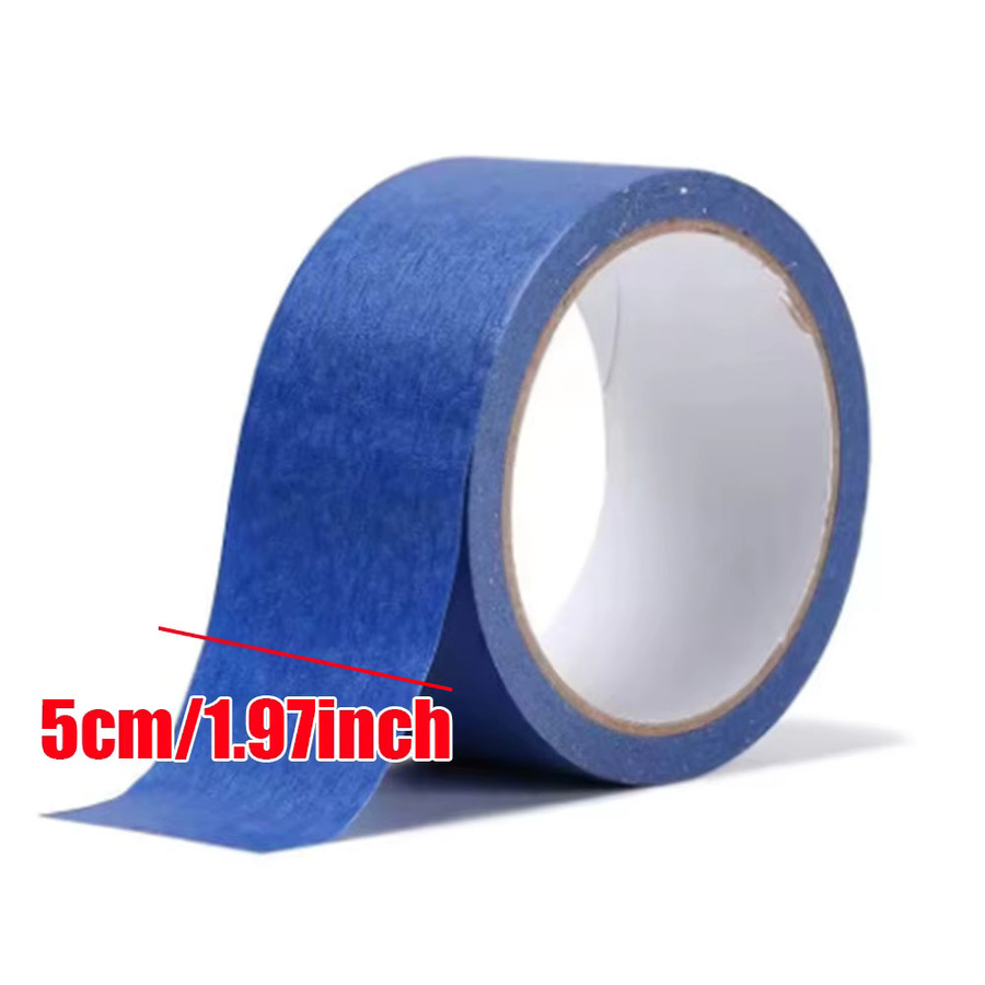 Selbstklebendes blaues Abdeckband aus Papier, 20 m, beschreibbar für Malerei, Kunst und DIY - Bild 2