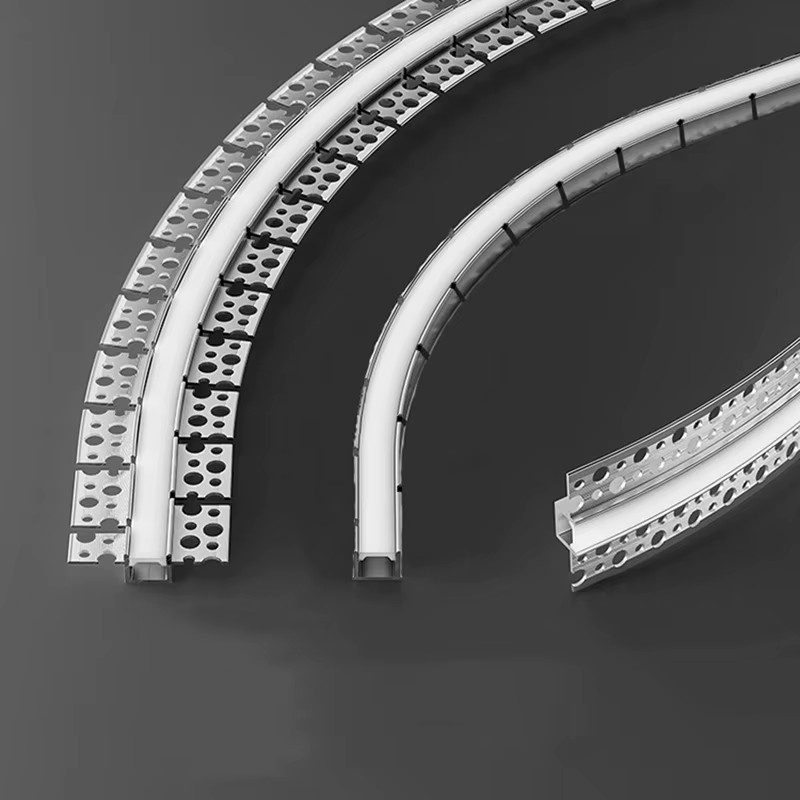 Khelse Biegbares LED Aluminium Profil in Silber mit Warmweißem COB Licht für Moderne Decken- und Wandgestaltung - Bild 2