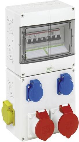Spelsberg CEE Stromverteiler STV 922-K-LAN 72942211 in Weiß, 400V, 32A, IP44 - Bild 1