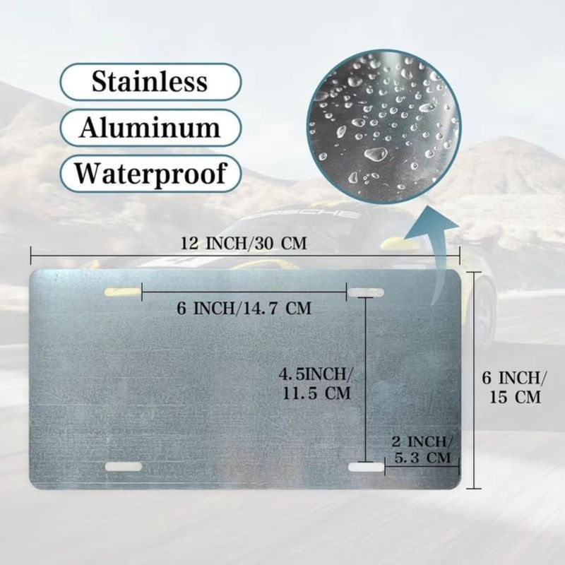 CIFBUY Iowa Metallschild Wanddekoration in Schwarz und Weiß - Bild 4