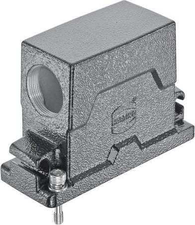HARTING Tüllengehäuse 19 40 516 0511 19405160511 aus Edelstahl in Grau - Bild 1