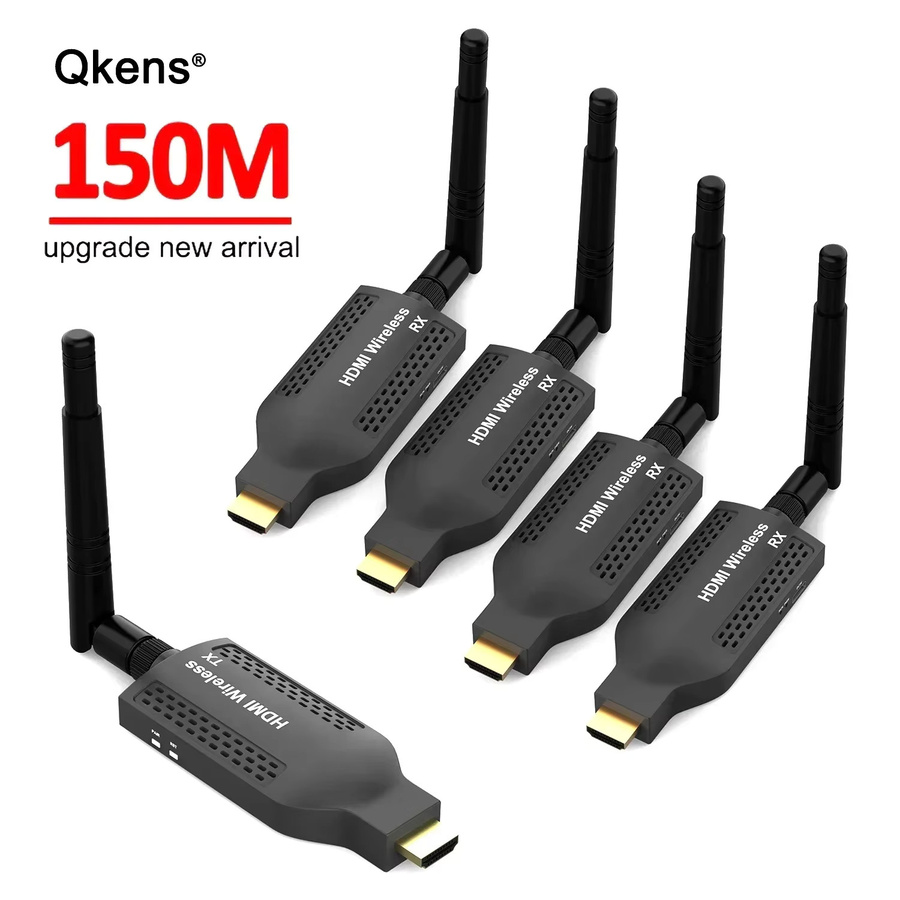 RULLZ Wireless HDMI Extender WiFi Video Sender und Empfänger Schwarz für DVD, TV Box, Laptop oder PC zu TV und Projektor mit bis zu 150m Reichweite - Bild 5