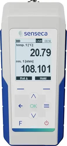 Senseca PRO 115 Temperatur-Messgerät mit Pt100 Fühler in Weiß - Bild 1