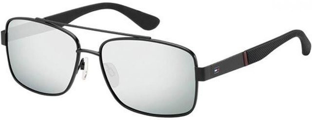 Tommy Hilfiger TH 1521 S Sonnenbrille Aviator, Metall, Herren, Black/White - Bild 1