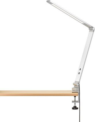 Fischer & Honsel LED-Klemmleuchte Geri in Silber und Weiß, dimmbar und verstellbar, Höhe: 38 cm - Bild 1