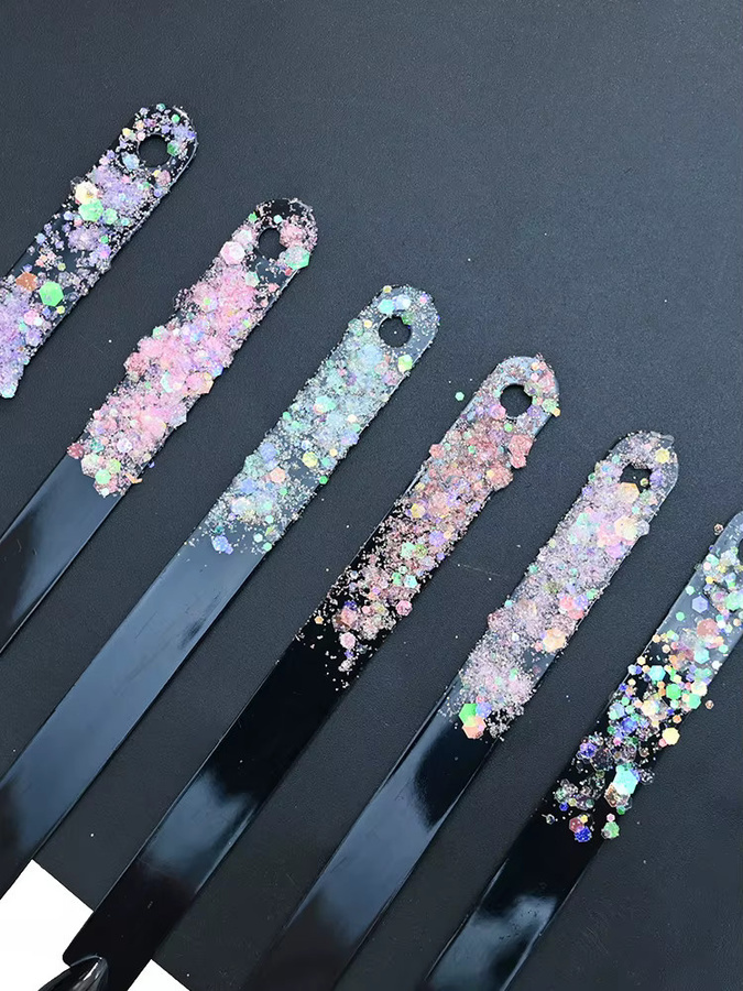 MingLee Nail-Art Glitzer, rosa, 50 g - Bild 2