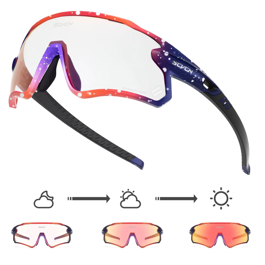 Scvcn Sonnenbrille, rot, Vollrand, Kunststoff, Unisex, polarisiert - Bild 2