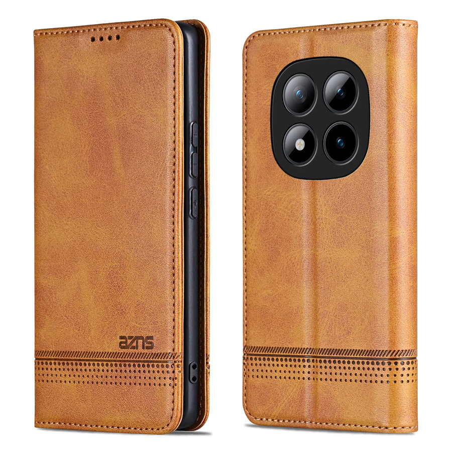 Luxuriöse magnetische Leder-Handyhülle für Xiaomi Redmi Note 15 14 13 12 Pro Plus 15C 14C 13C 12C mit Kartenfächern und Brieftaschenfunktion als Buchcover in Grün oder Braun - Bild 2