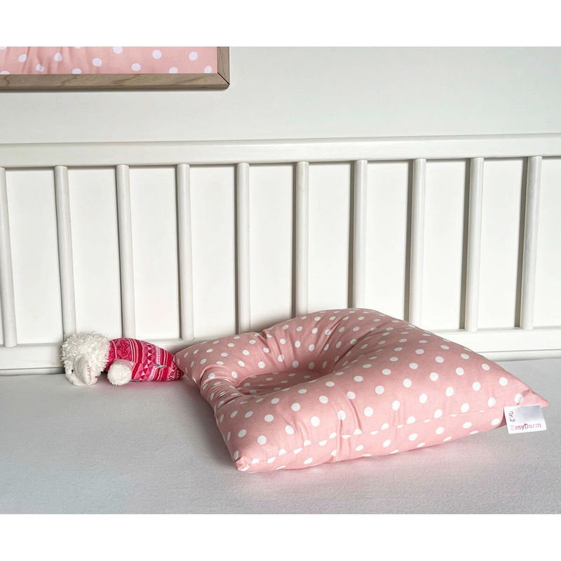 Babydorm EasyDorm Kopfkissen für Babys in Pink, Größe II, mit Polyesterfüllung und Baumwollbezug - Bild 2
