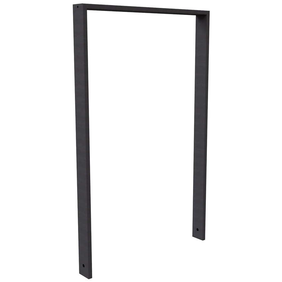 Schake Ahnlehnbügel ohne Querholm aus Stahl in Eisengrau matt, Breite: 120 cm, Höhe: 75 cm - Bild 2