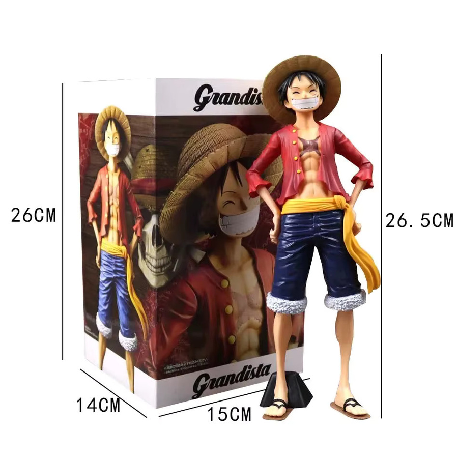 Bandai One Piece Luffy Smiley-Gesicht, PVC-Modell Ornament, Kunststoff - Bild 2