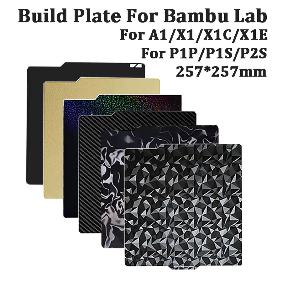 Bambu Lab PEI-Bauplatte für X1C, P1S, P1P und A1, texturiert und doppelseitig, Schwarz - Bild 4