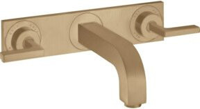Hansgrohe Axor Citterio Fertigmontageset Waschtischarmatur mit Hebelgriff in Brushed Brass - Bild 1