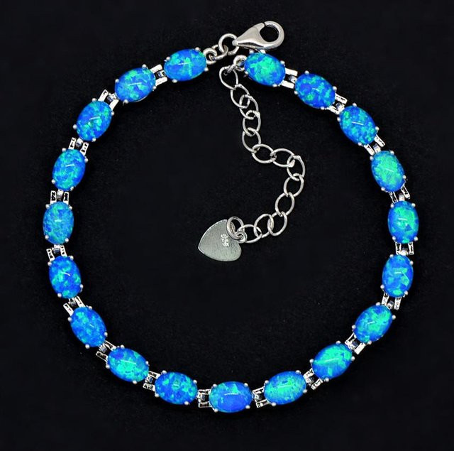 Xia Wei Armband, Zirkon, blau, Damen, 18 cm - Bild 1