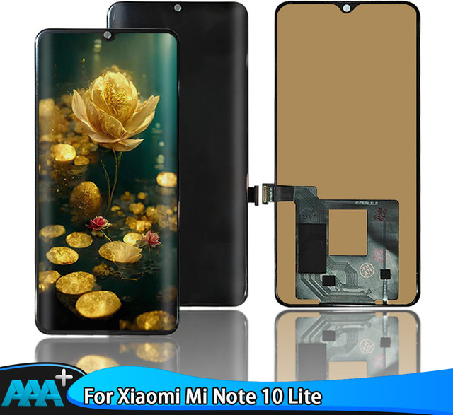 Xiaomi Mi Note 10 Lite LCD Display mit Touchscreen Digitzer Ersatz in Schwarz - Bild 1