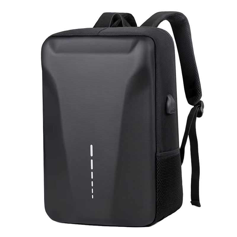 LXFZQ Business Hard Shell Rucksack für Herren, wasserdichter Anti-Diebstahl Reise-Rucksack mit USB-C Anschluss, Schwarz oder Blau - Bild 3
