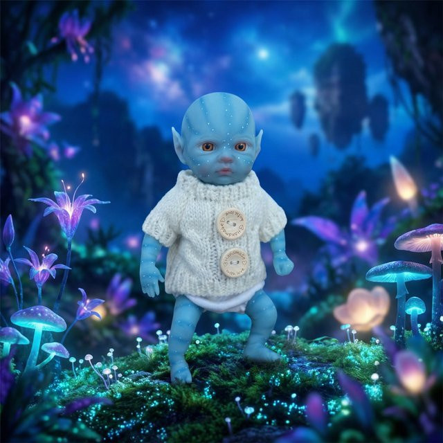 NPK Avatar Kunstpuppe, Silikon, Fantasy, 8-Zoll - Bild 1