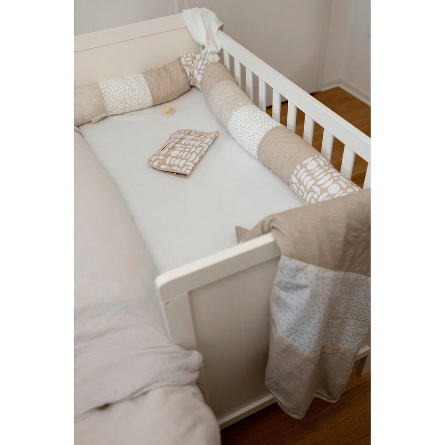 Ullenboom Nestchenschlange Classics aus Baumwolle in Beige, Länge: 300 cm - Bild 1