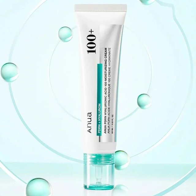 Anua PDRN Hyaluronsäure 100 Feuchtigkeitscreme, 60 ml, Gesicht - Bild 1