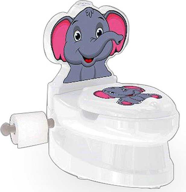 Jamara Meine kleine Toilette Elefant mit Spülsound und Toilettenpapierhalter - Bild 1