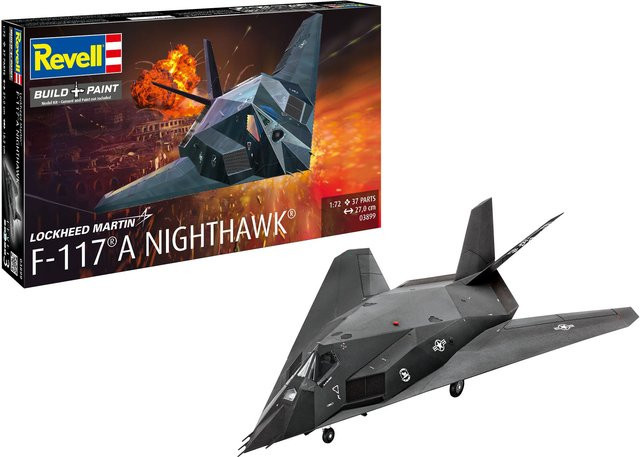 Revell F-117A Nighthawk Stealth Fighter, Modellbau, 1:72, ab 10 Jahren - Bild 1