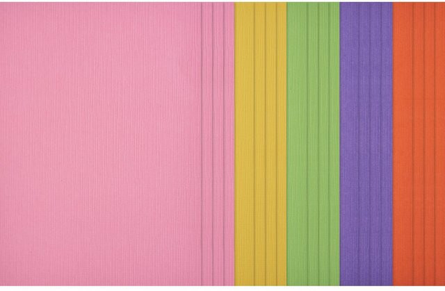 VBS Leinenkarton Happy Days Konstruktionspapier Multicolor A5 - Bild 1
