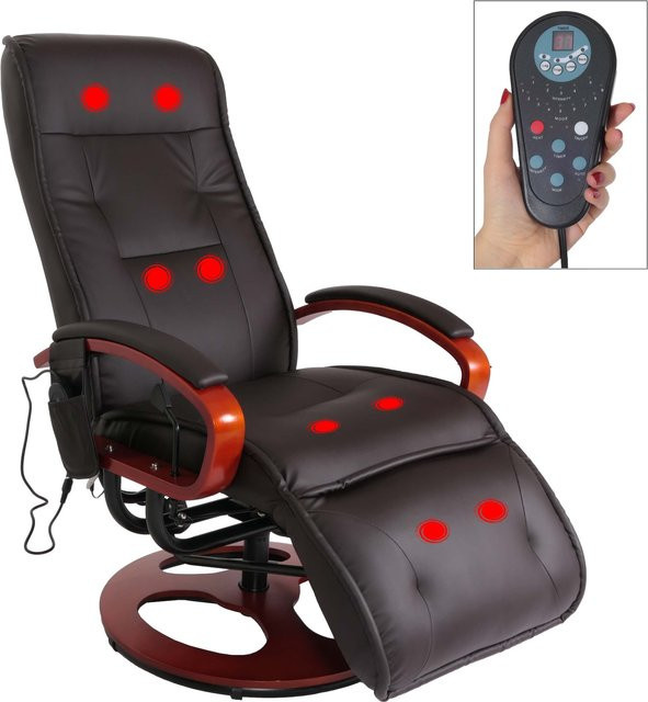 Relaxsessel Terni II mit Massage von MCW in Braun aus Kunstleder - Bild 1